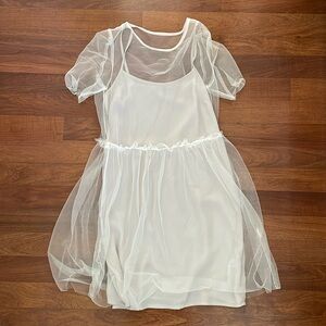 Topshop Sheer Dress